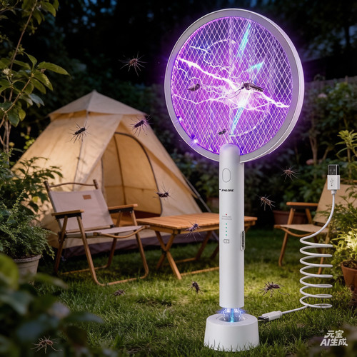 Handheld bug zapper racket - handheld,